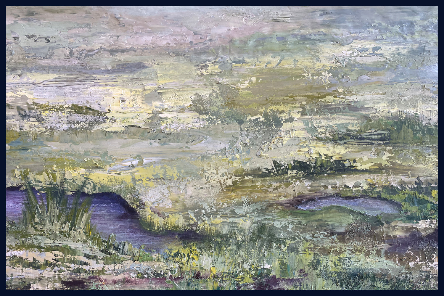 SOLD A Perfect Storm, Stiffkey Marshes, Norfolk. Original Oil Painting