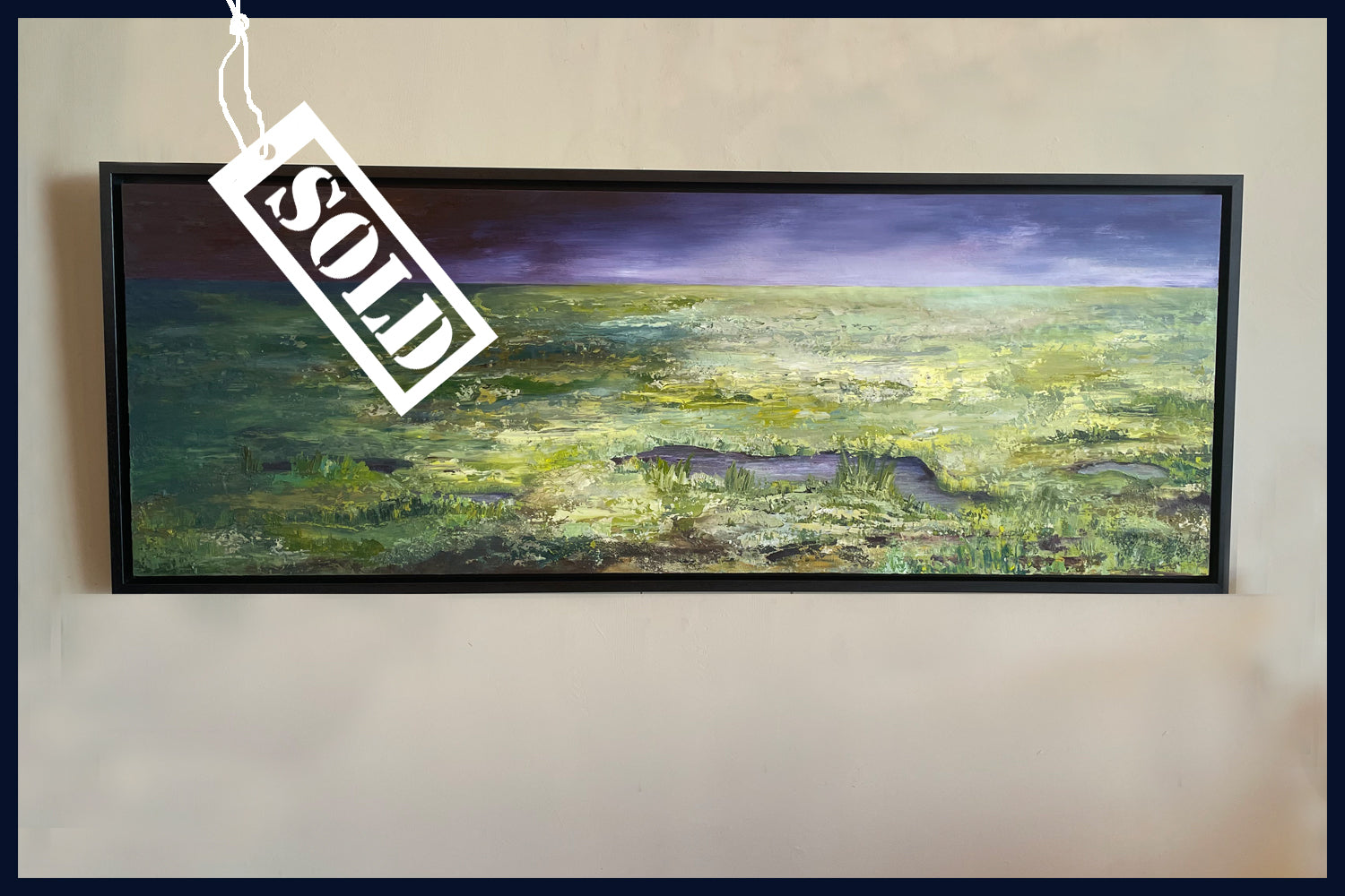 SOLD A Perfect Storm, Stiffkey Marshes, Norfolk. Original Oil Painting
