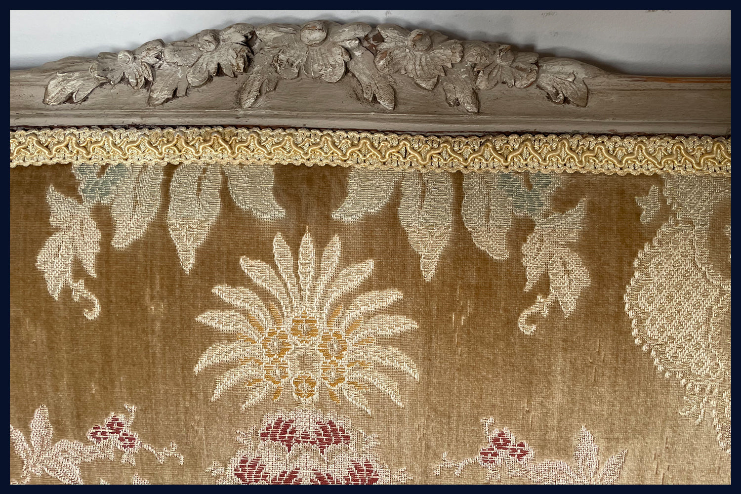 Wonderland Furniture Collection: Antique Canape' Banquette French Settee