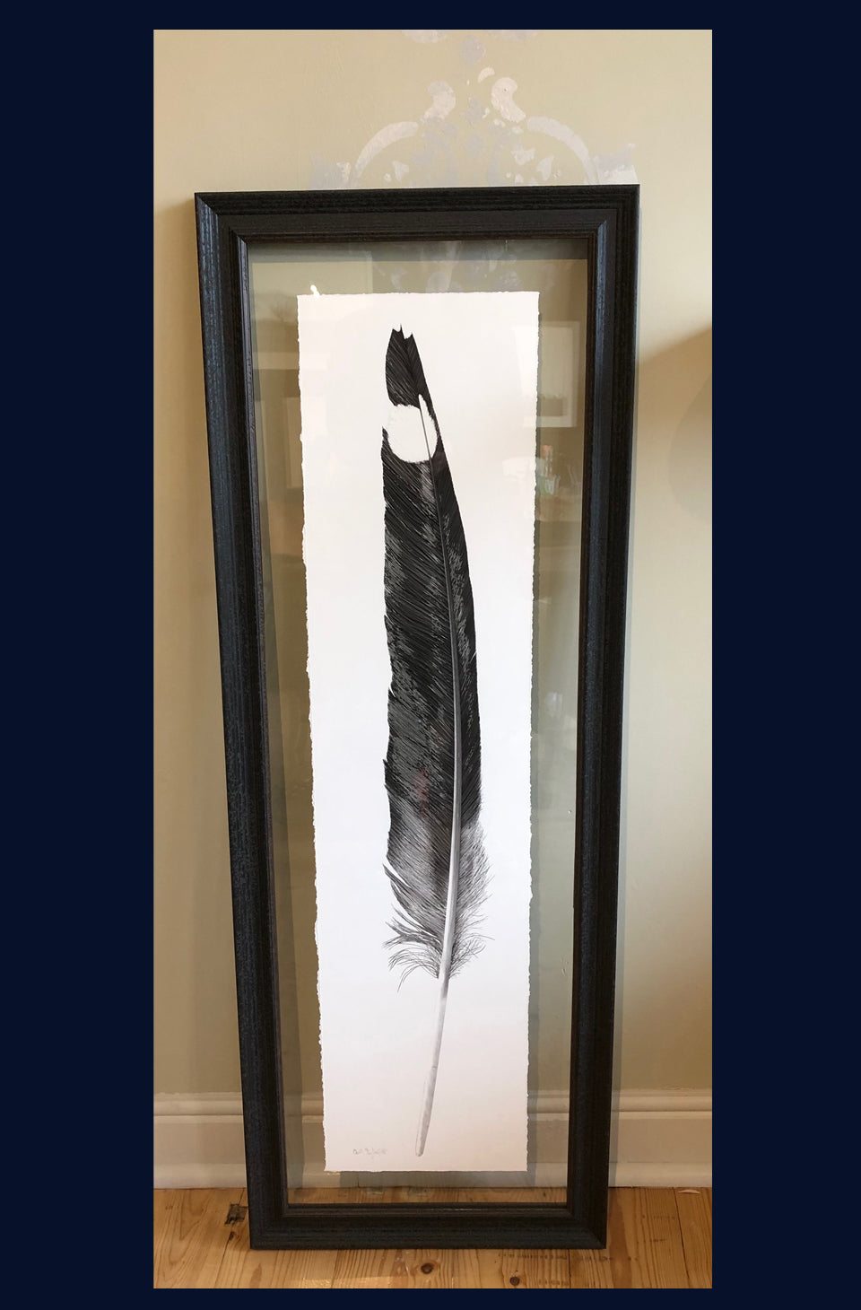 Quill, feather, Norfolk. Pen and Ink artwork by Jac Scott