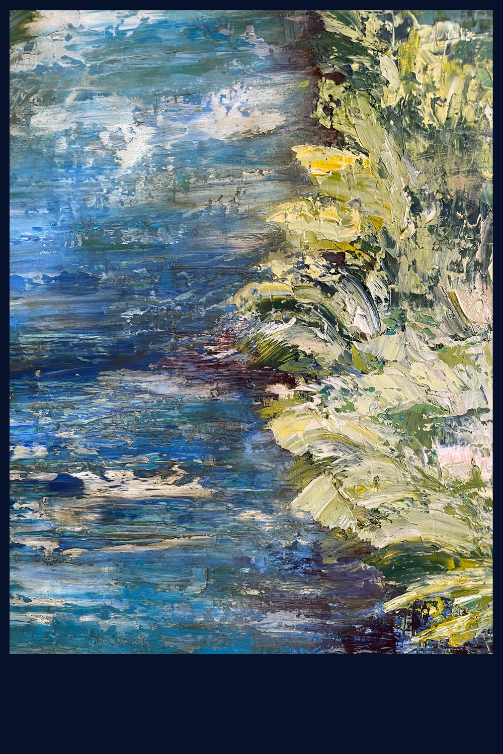 SOLD - Linear Lands Collection: Spring, Burnham Overy Staithe, Norfolk. Original Oil Painting