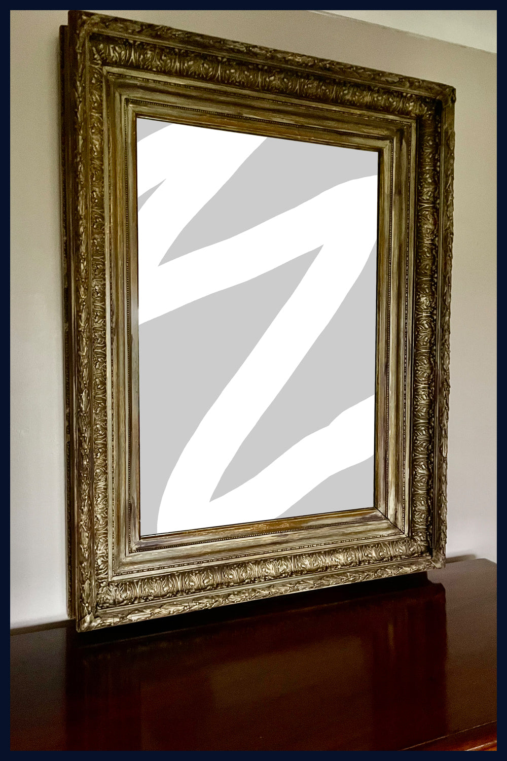 REDUCED Wonderland Collection: Antique Frame with New Mirror Glass