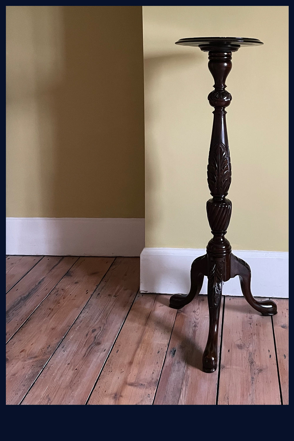 Wonderland Furniture Collection: Restored Victorian Carved Wooden Torchiere/Plant Stand