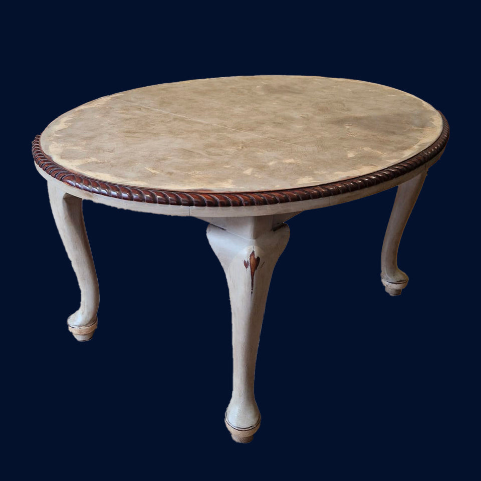 Painted Victorian Oval Table - Refurbished