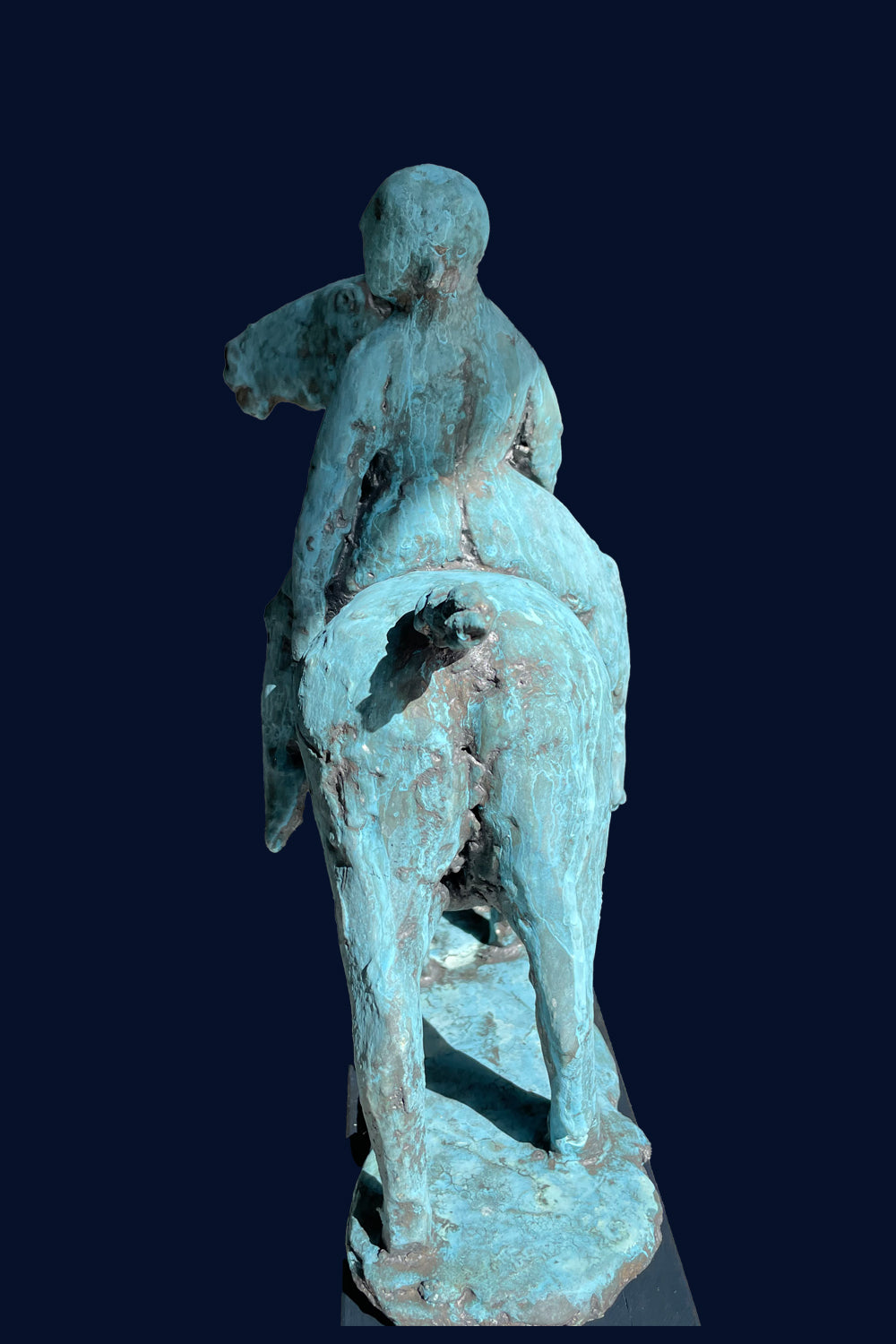 Horse & Rider Ceramic Sculpture by Christy Keeney