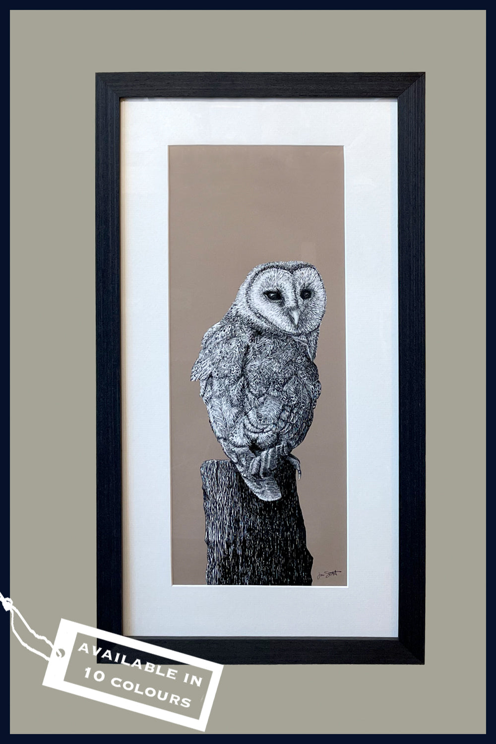 Framed Behind You: Aviary Collection Fine Art Print - available in 10 colours