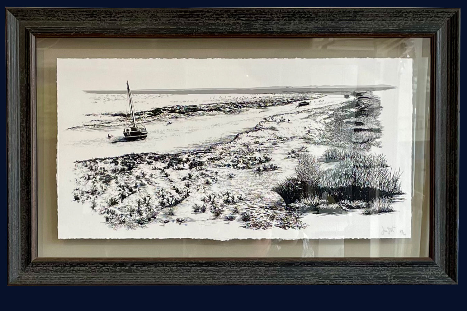 Floated & Framed Land Song Collection: Freshes Creek, Morston, Norfolk Limited Edition Fine Art Print