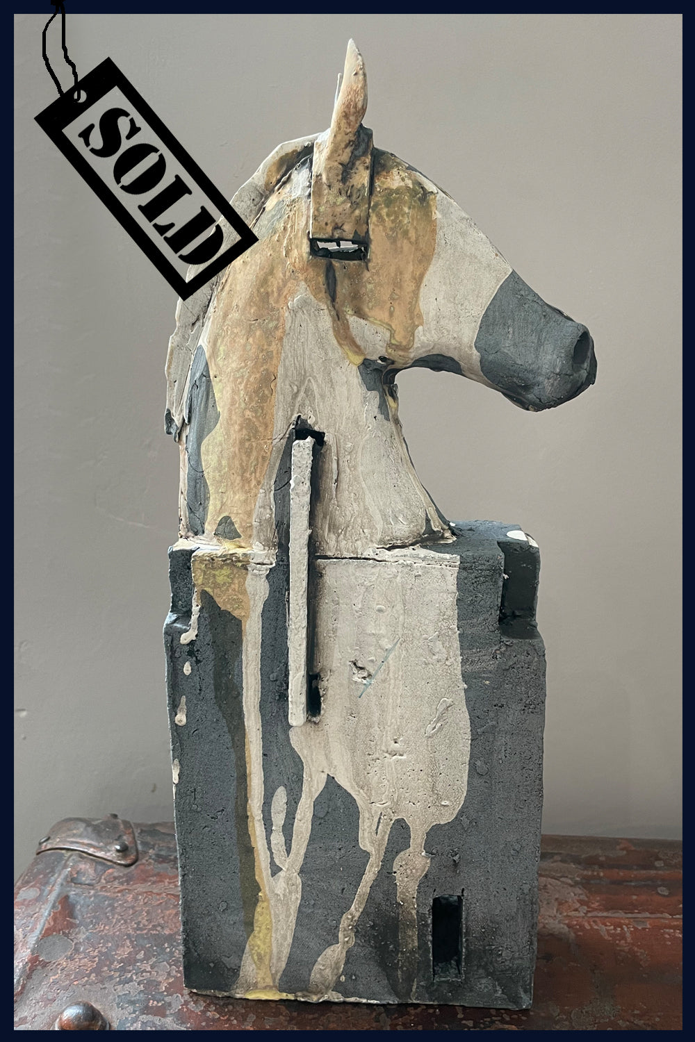 SOLD - Horse Head (2) Ceramic Sculpture by Christy Keeney