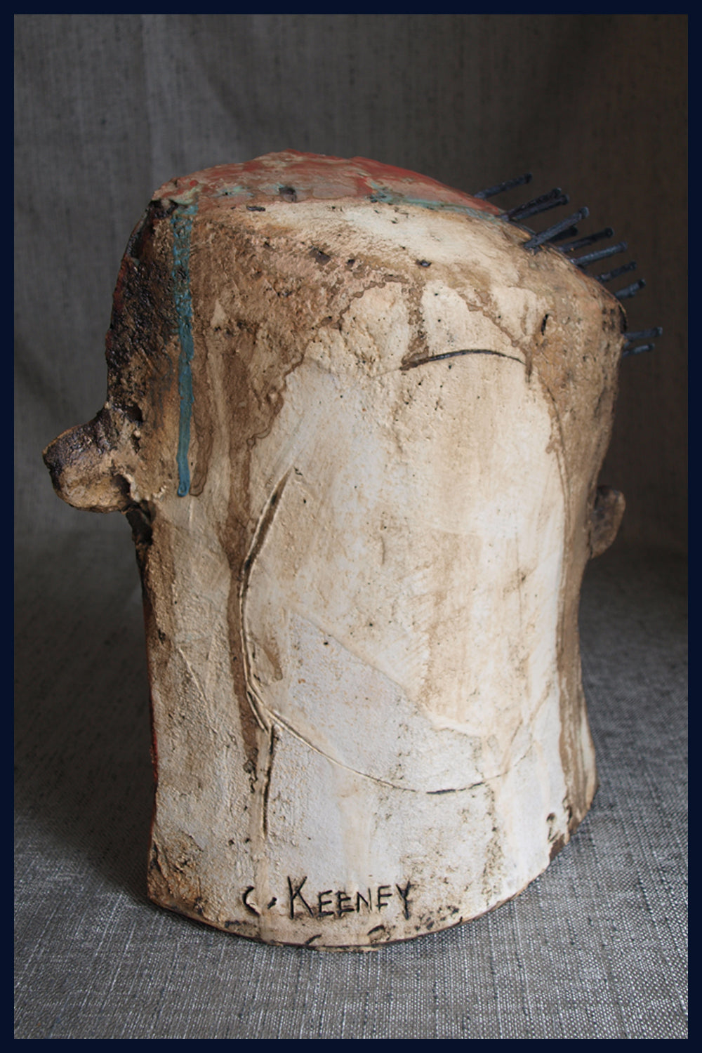 Head (6) Ceramic Sculpture by Christy Keeney
