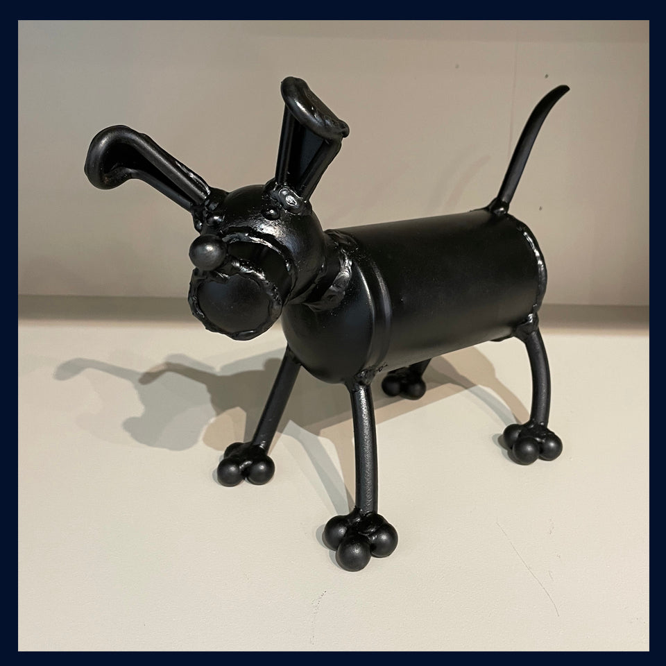 Small Dog (1): Metal Sculpture by Mick Kirkby-Geddes