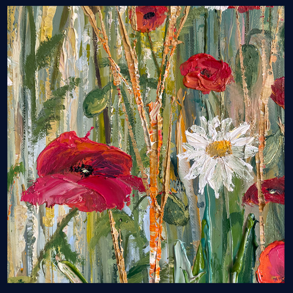 SOLD Fields of Wonder Collection: Floral Carpet. Original Oil Painting