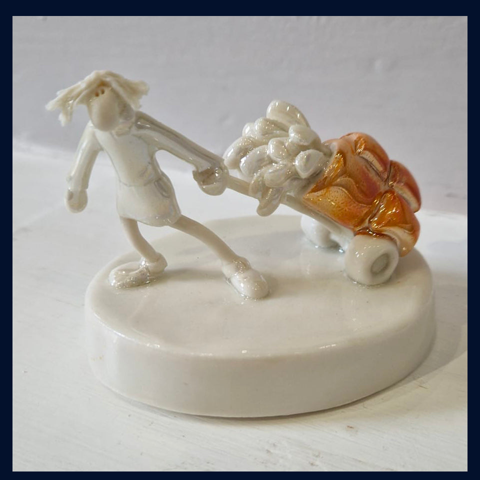 Ceramic Miniaturist Andrew Bull - golfer