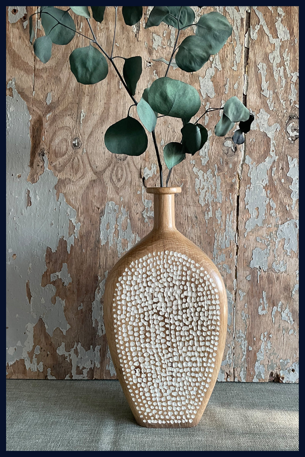 Carved Oak Vessel 3 by Michael Slaney