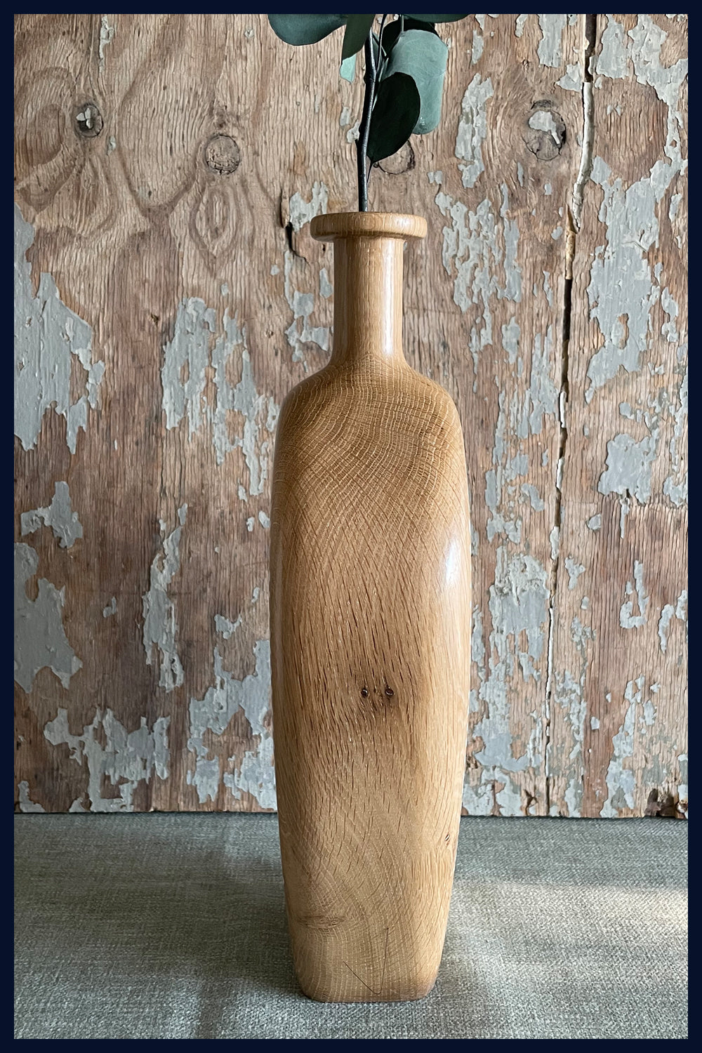 Carved Oak Vessel 3 by Michael Slaney