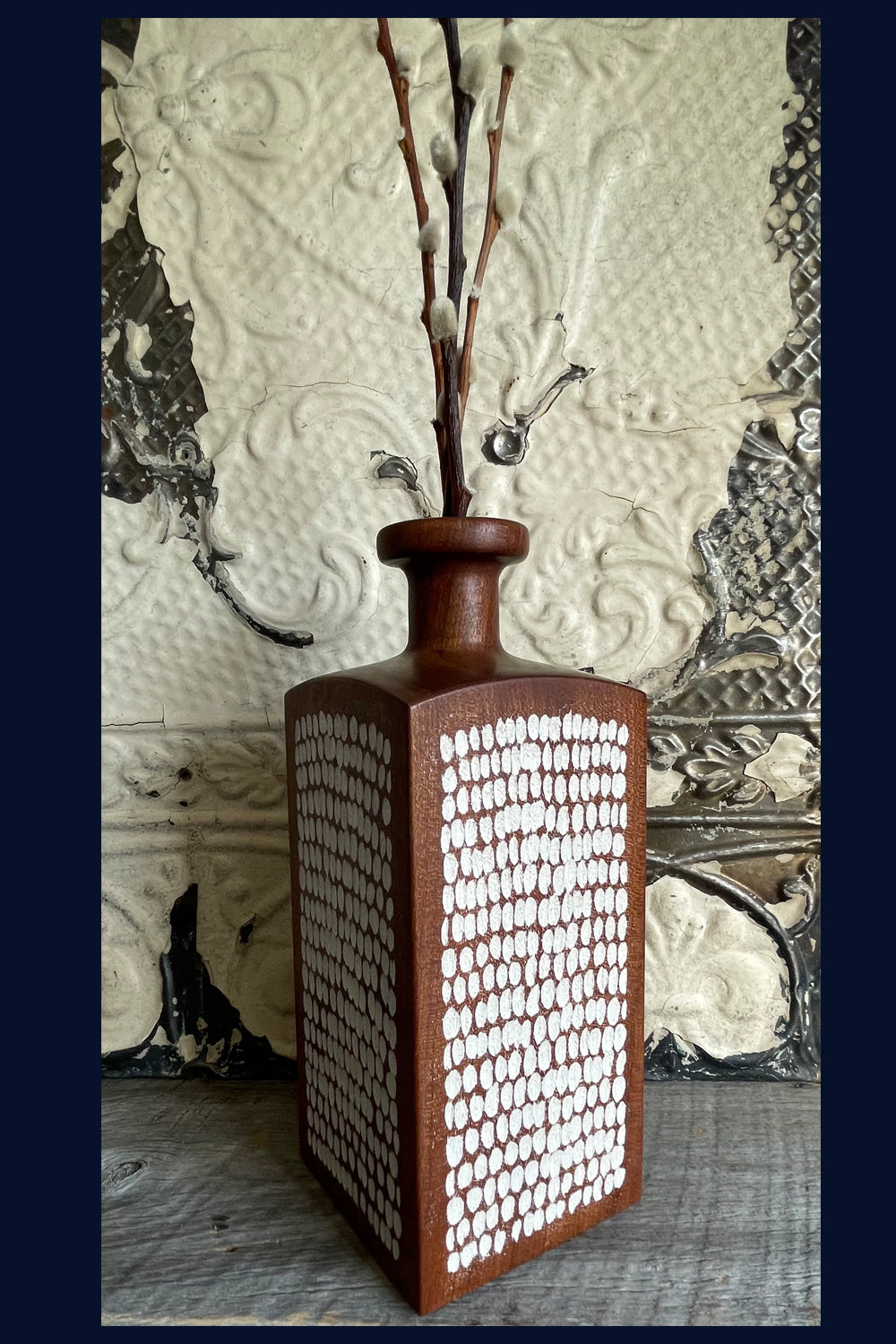 Carved Mahogany Vessel 4 by Michael Slaney