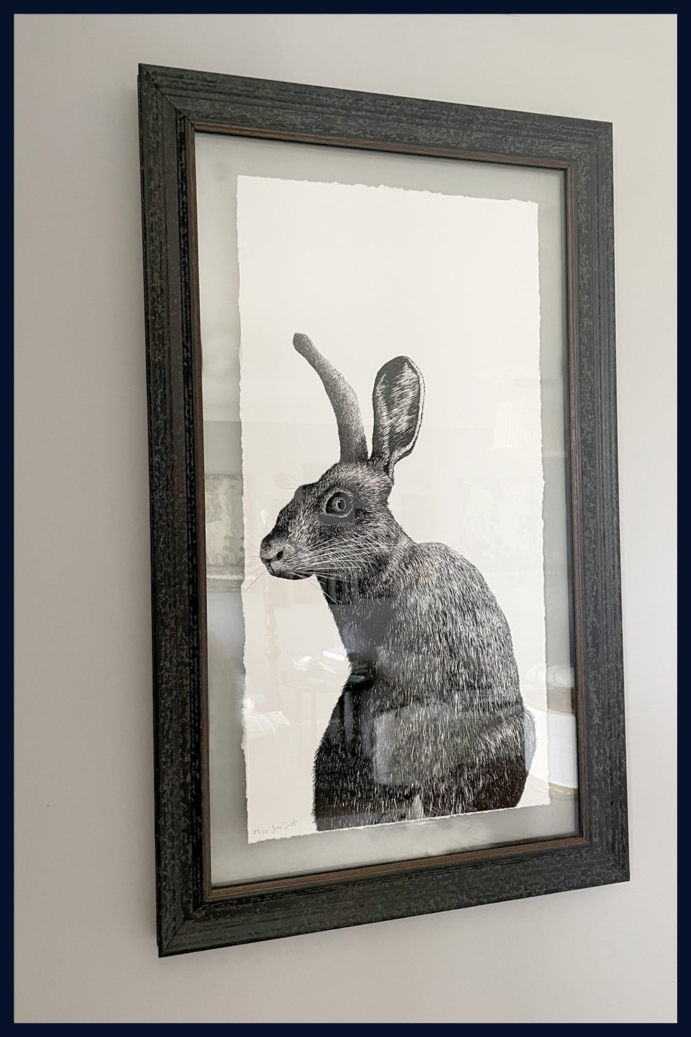 Hare, Norfolk. Pen and Ink artwork by Jac Scott