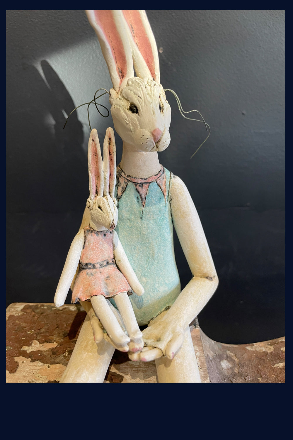 'Precious' Figurative Ceramic Sculpture by Jean Tolkovsky