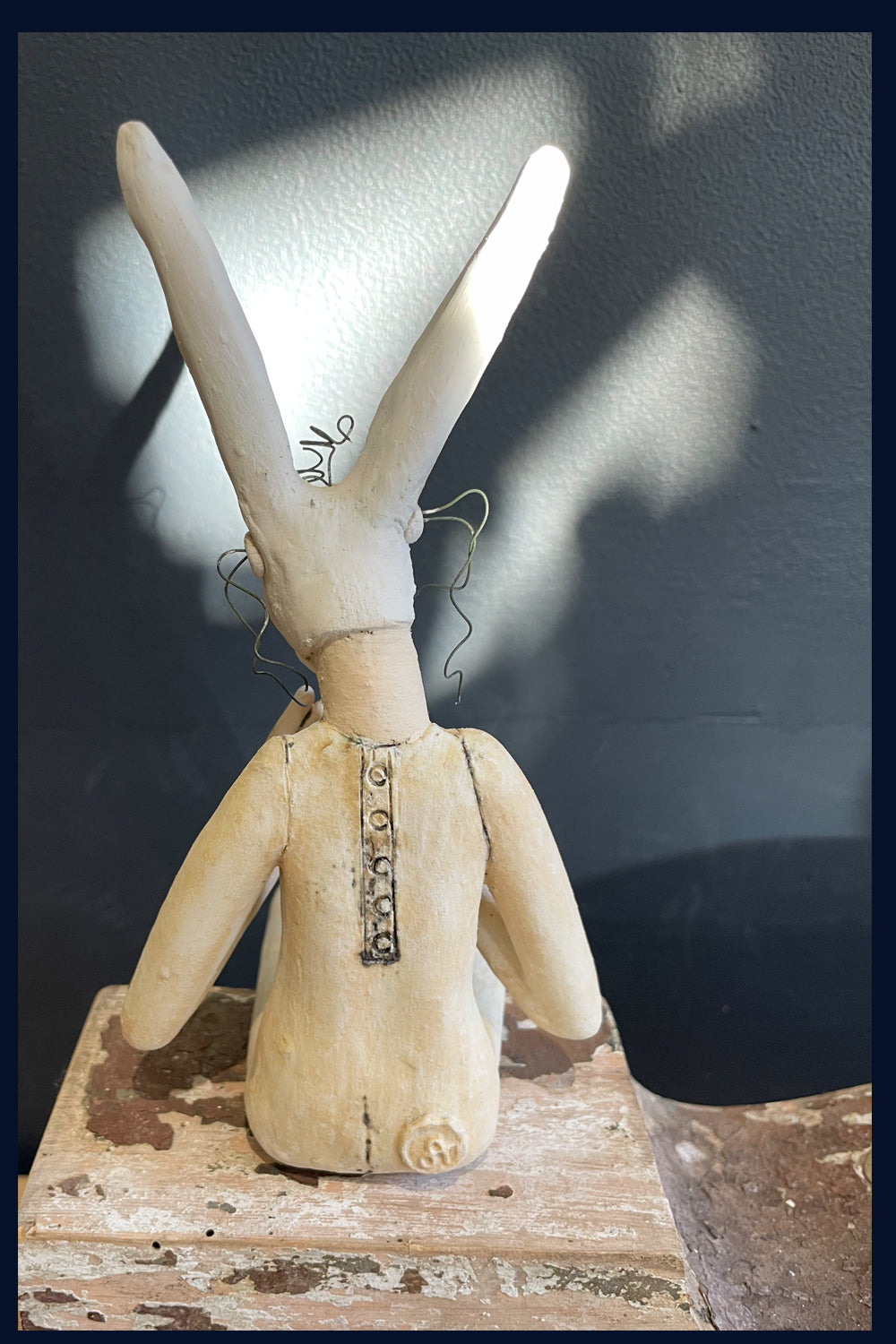 'Bashful' Figurative Ceramic Sculpture by Jean Tolkovsky