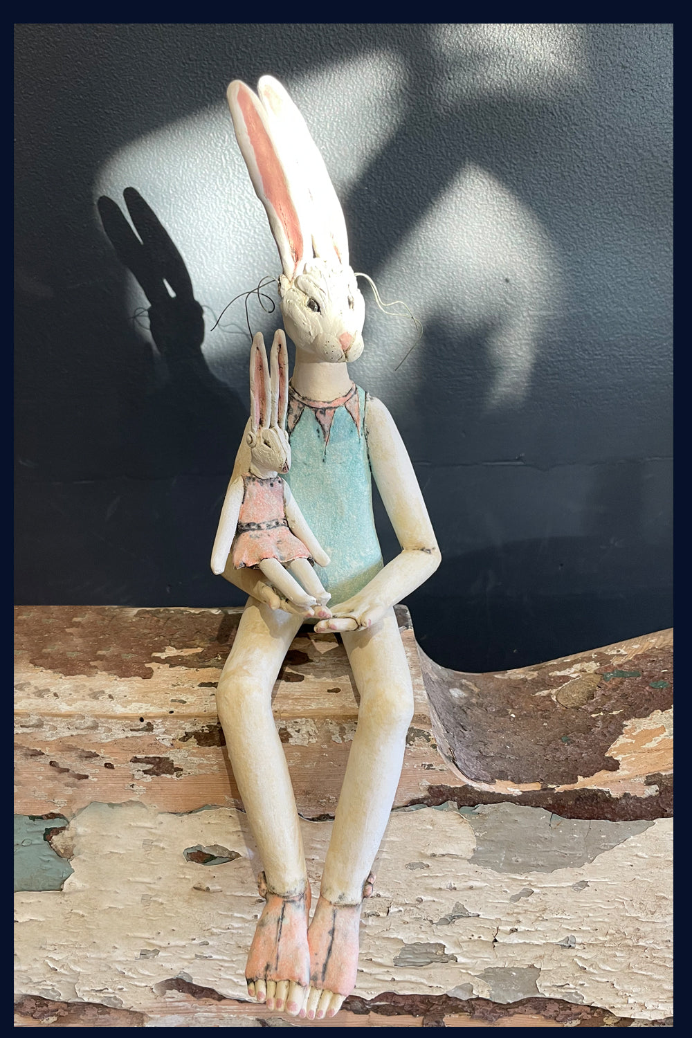 'Precious' Figurative Ceramic Sculpture by Jean Tolkovsky
