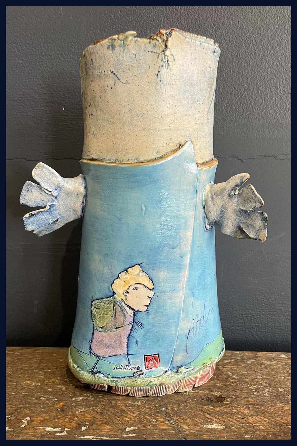 Which Pitch - Ceramic Vase by Katherine Kingdon