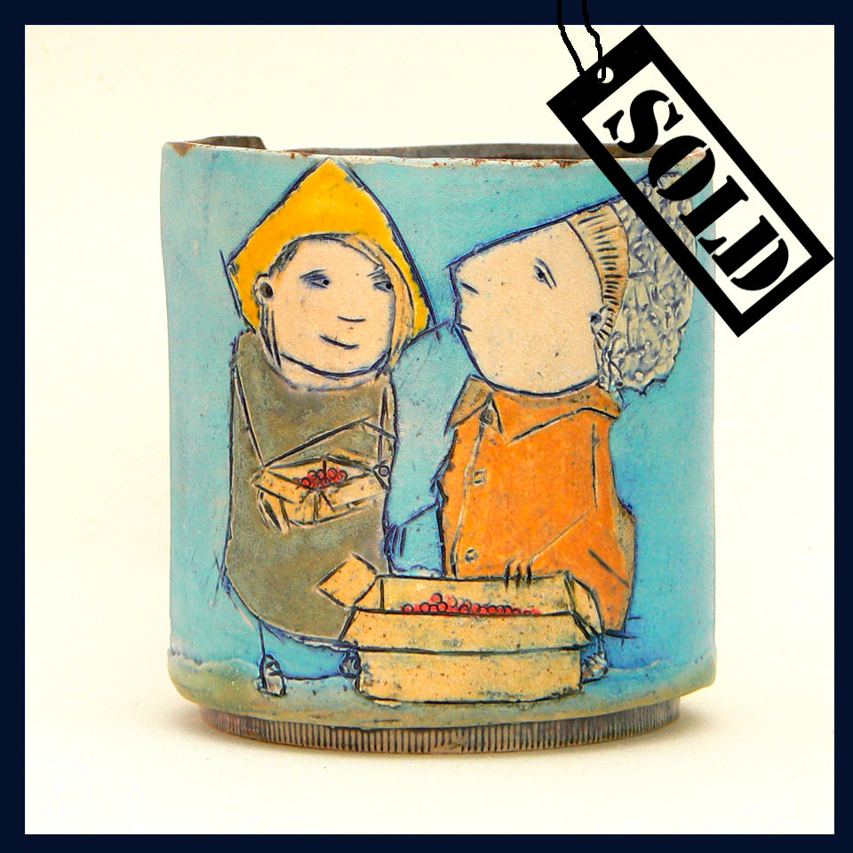 SOLD Random - Ceramic Footed Beaker by Katherine Kingdon (3)