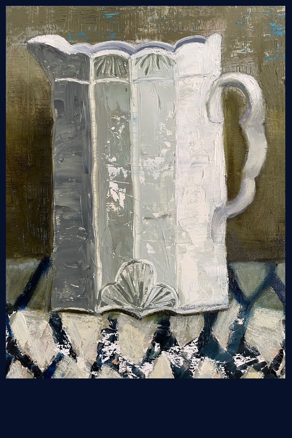 The Last of the Cornflowers Original Oil Painting by Jac Scott