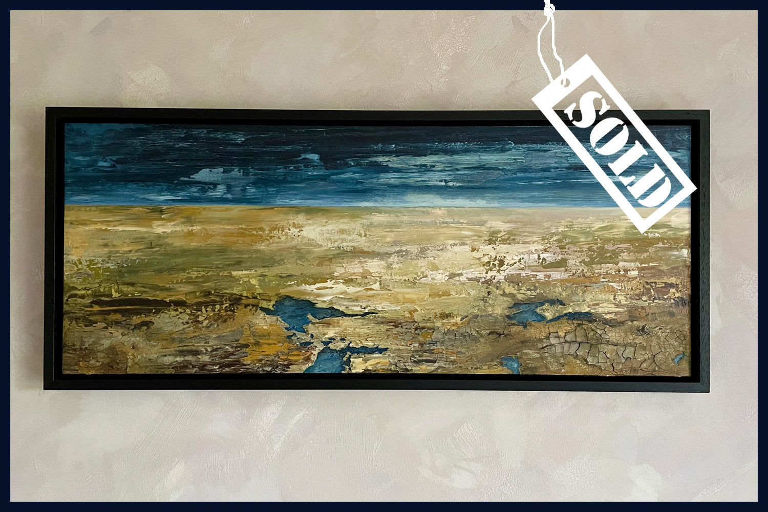 SOLD Winter, Holkham Beach, Norfolk. Original Oil Painting