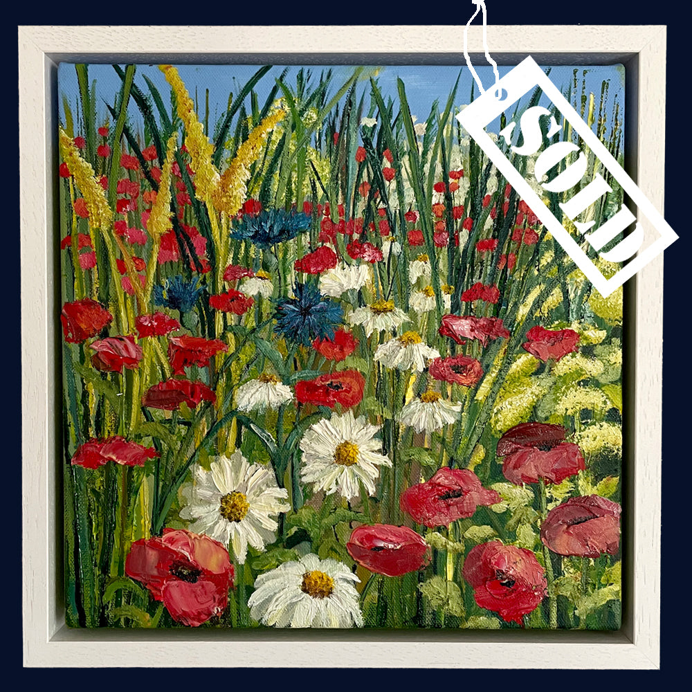SOLD Scarlet Flush. Original Oil Painting