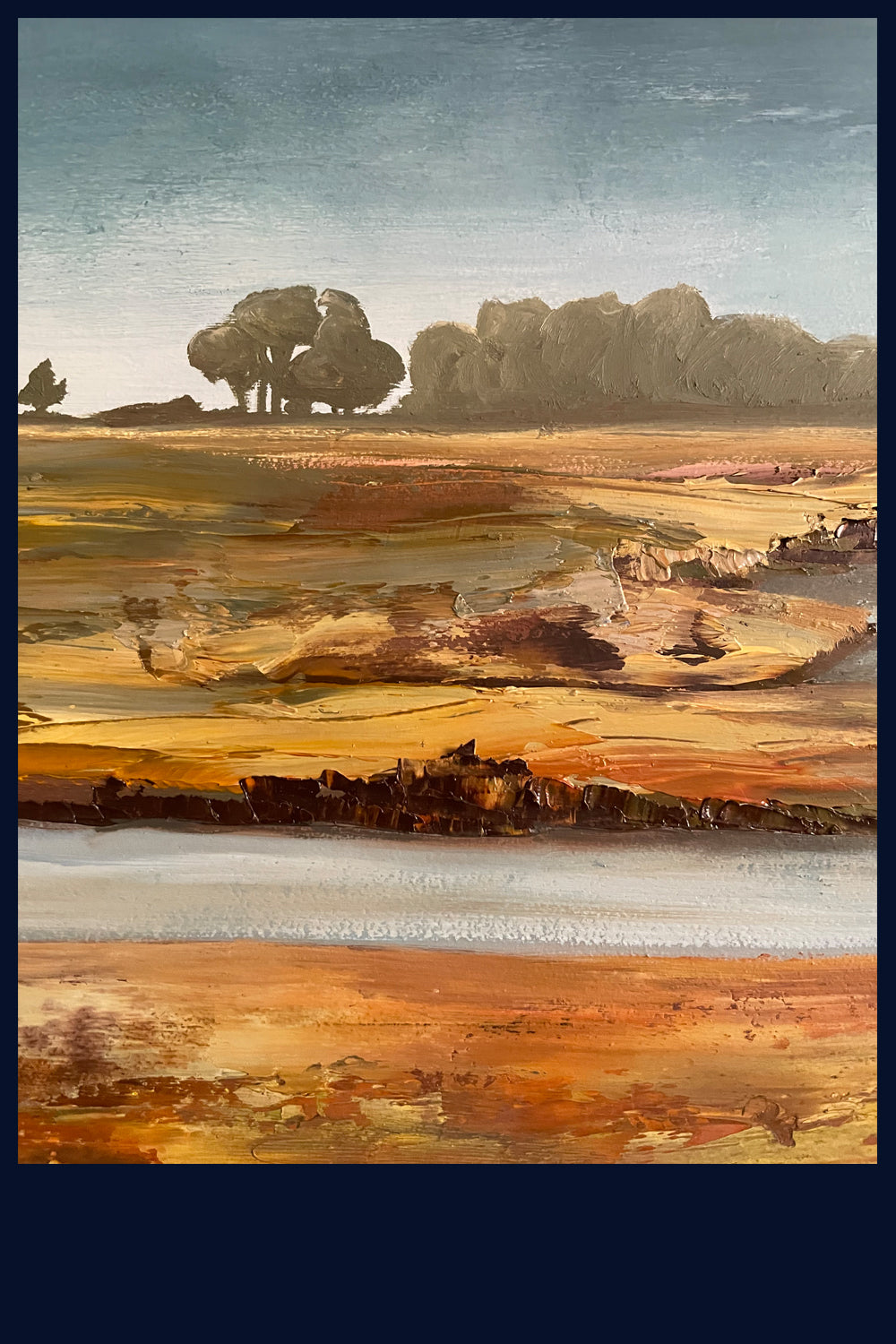 Autumn Marsh, Wells, Norfolk Original Oil Painting