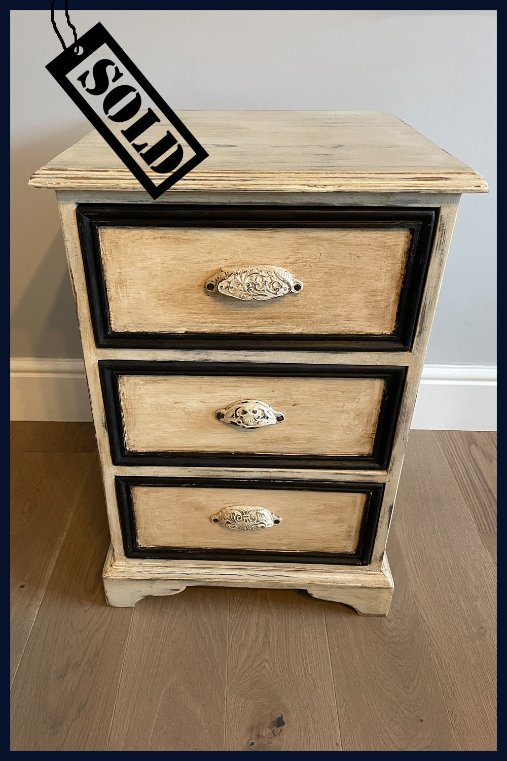 SOLD Wonderland Collection: Small, Painted Pine Chest of Drawers