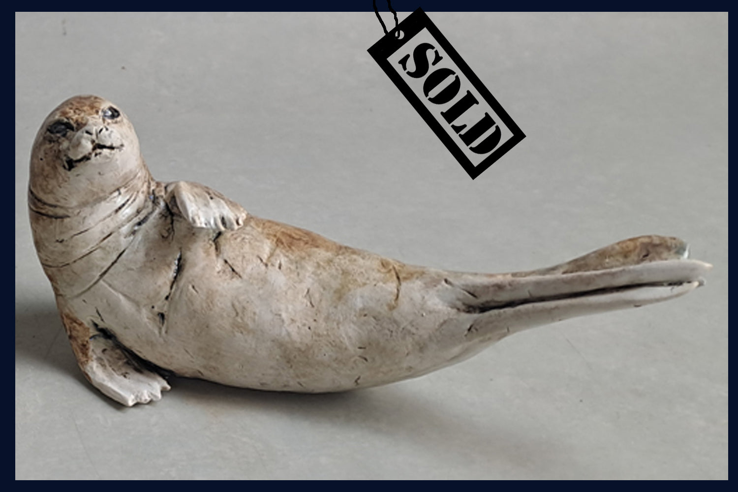 SOLD - Seal 2: Ceramic Sculpture by David Cooke