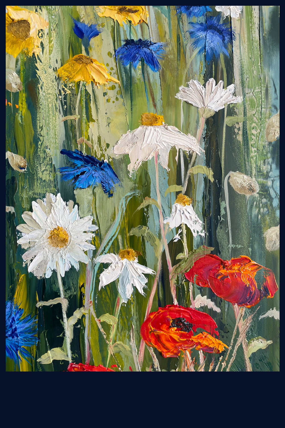 SOLD Fields of Wonder Collection: Summer Mosaic. Original Oil Painting