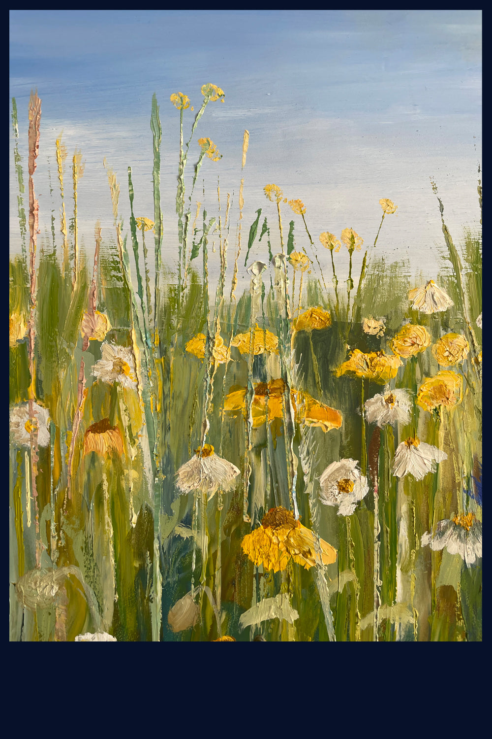 SOLD Fields of Wonder Collection: Summer Mosaic. Original Oil Painting