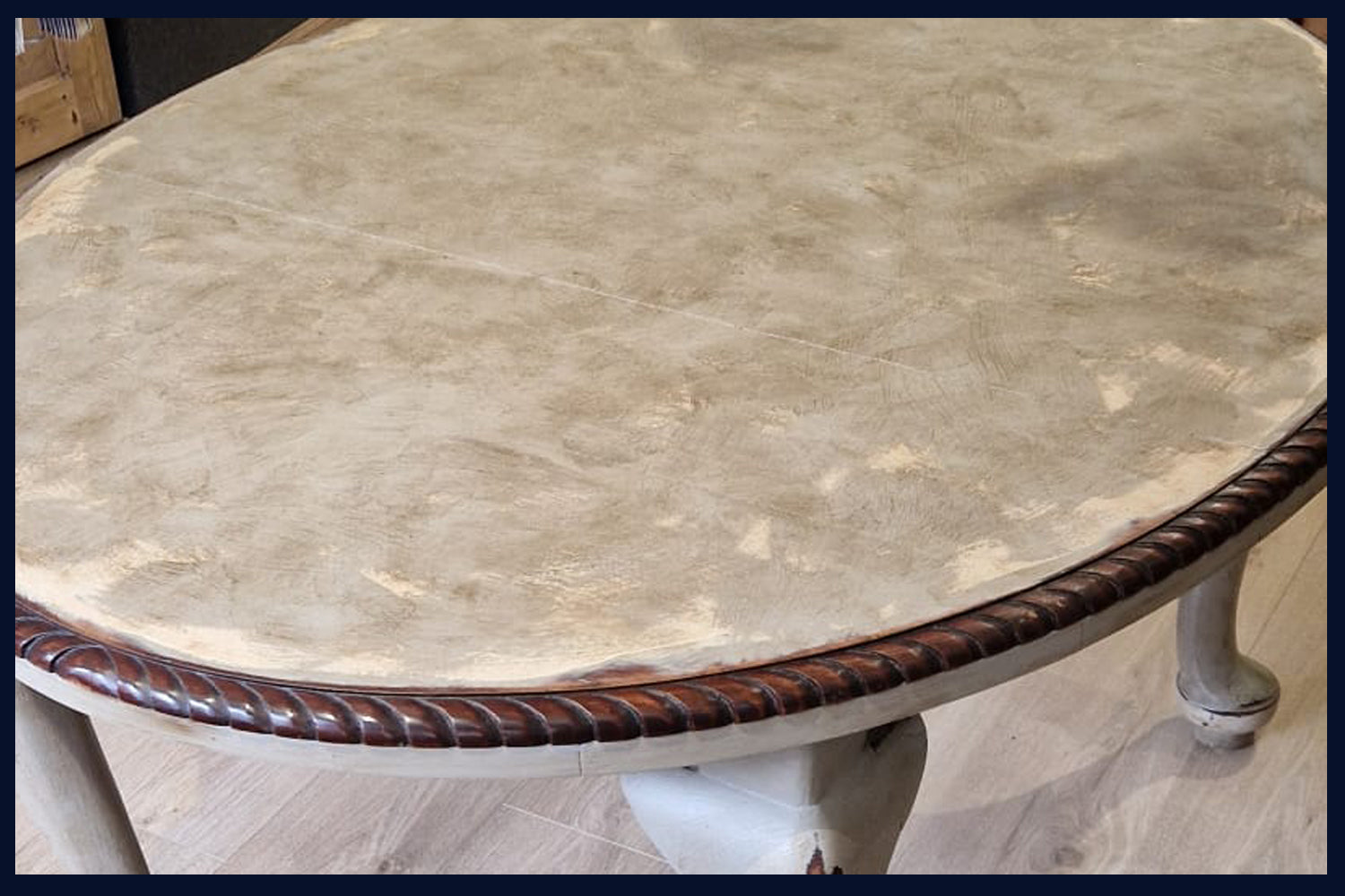 Painted Victorian Oval Table - Refurbished