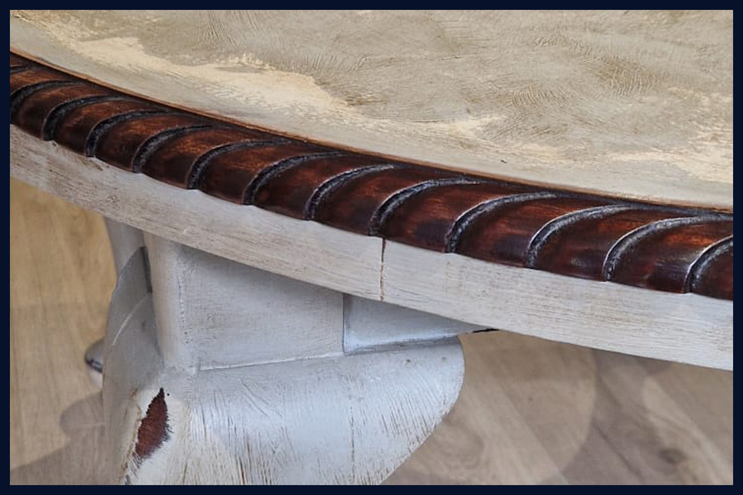 Painted Victorian Oval Table - Refurbished