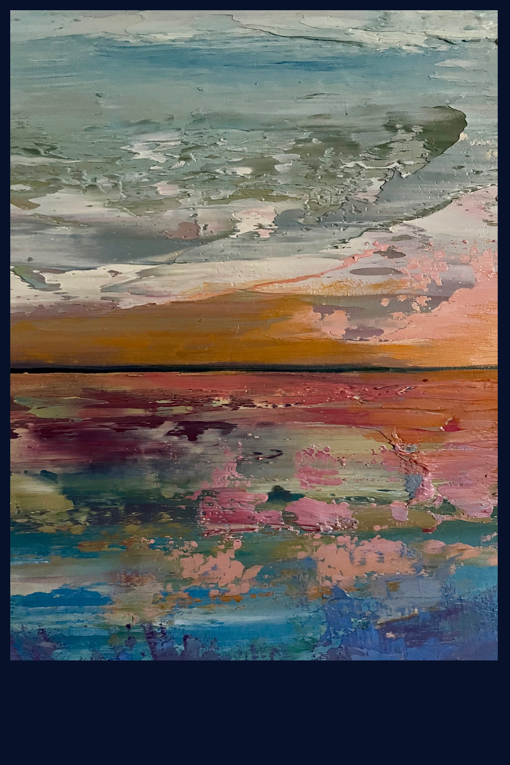 REDUCED Sunset, Wells, Norfolk. Original Oil Painting