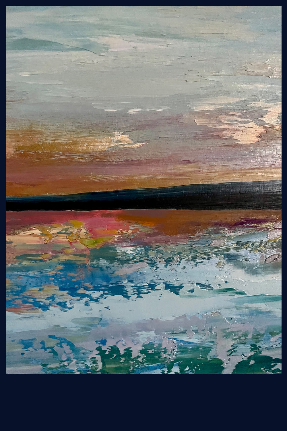 REDUCED Sunset, Wells, Norfolk. Original Oil Painting