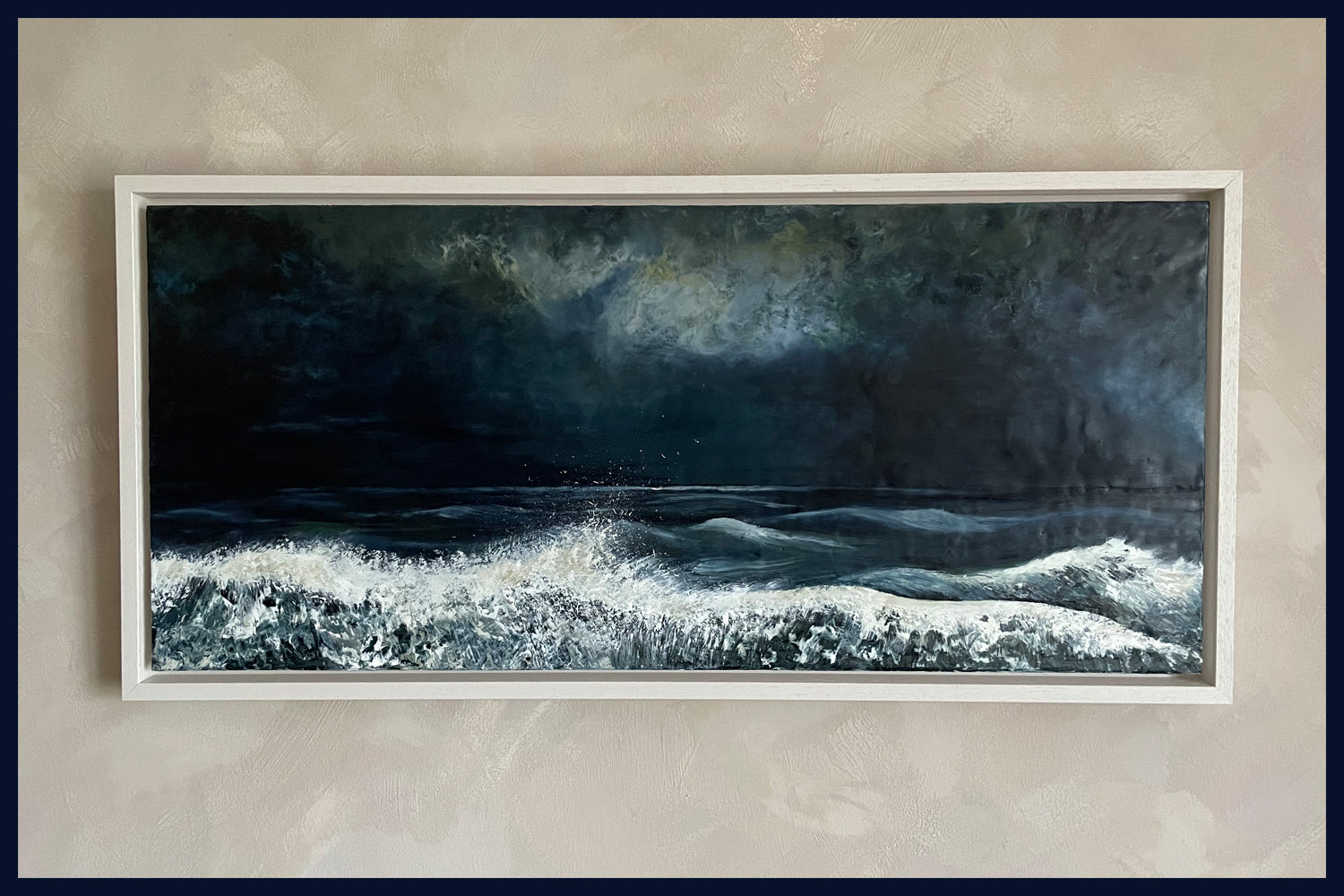 SOLD Tempest. Original Oil & Encaustic Painting