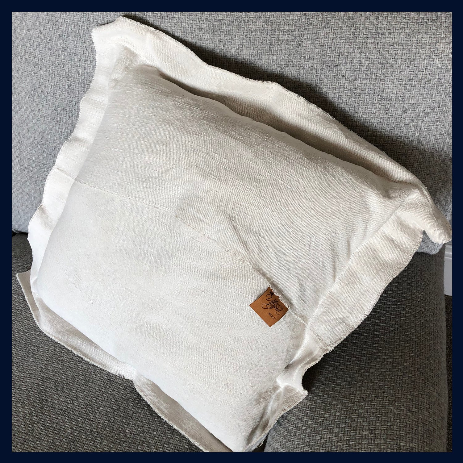 Raw Luxe Collection: Luxury Antique French Richelieu Embroidered Cushion 20"/51cm (2)