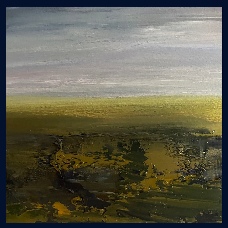 SOLD Linear Lands Collection: Marsh Song, Norfolk. Original Oil Painting