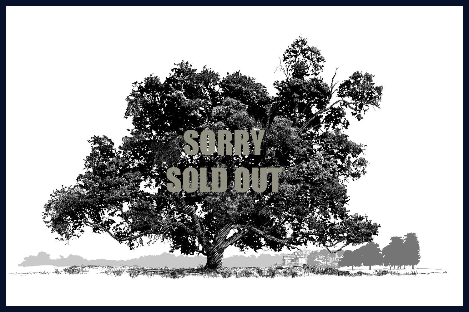 SOLD OUT Arboretum Collection: Oak & Hall, Holkham, Norfolk. Fine Art Print