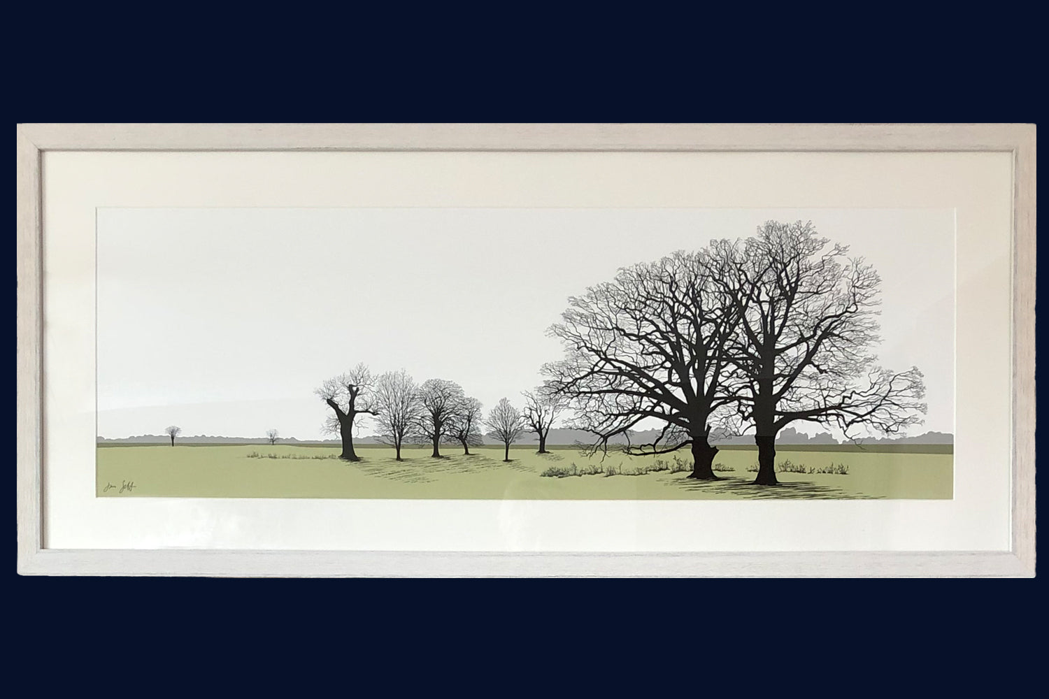 Two Oaks Felbrigg Norfolk. Framed fine art print by Jack Scott