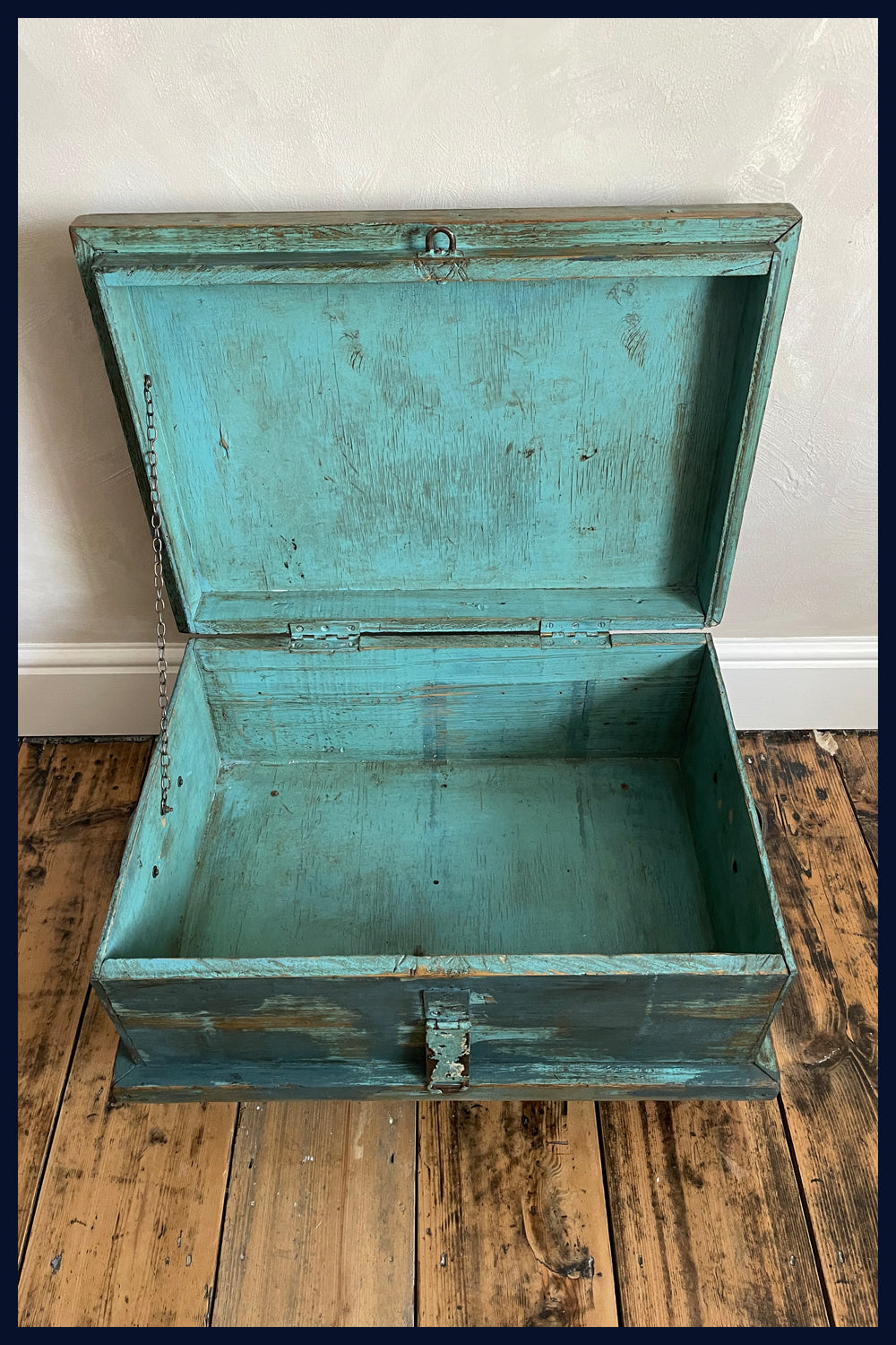 SOLD Wonderland Furniture Collection: Painted Vintage Trunk/Box Table