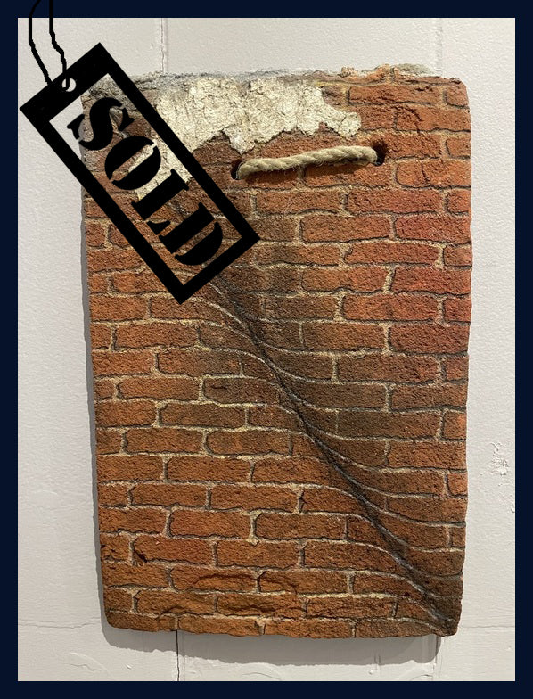 SOLD Painting 36: Clay Peg Roof Tile Painting by Colin Kitchener