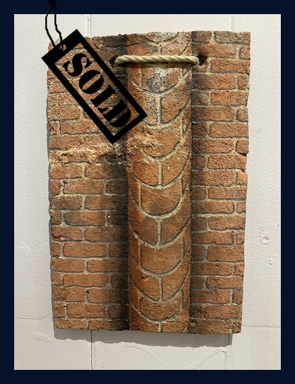 SOLD Painting 46: Clay Peg Roof Tile Painting by Colin Kitchener
