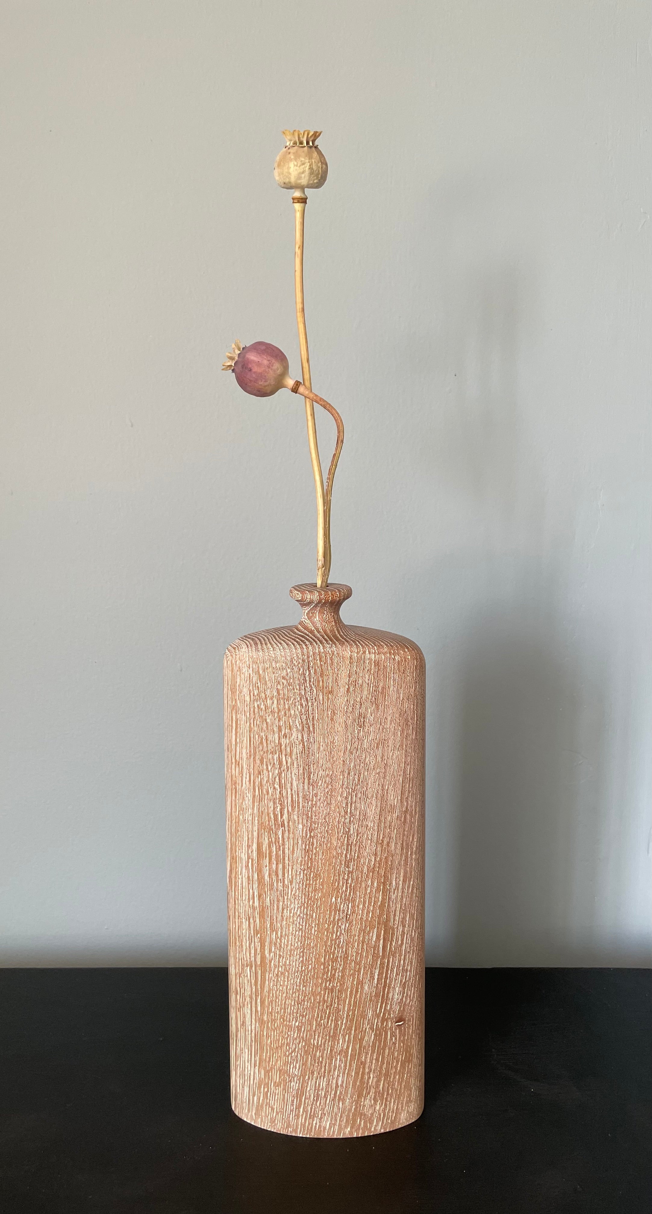 Limed Elm Vessel 2 by Michael Slaney