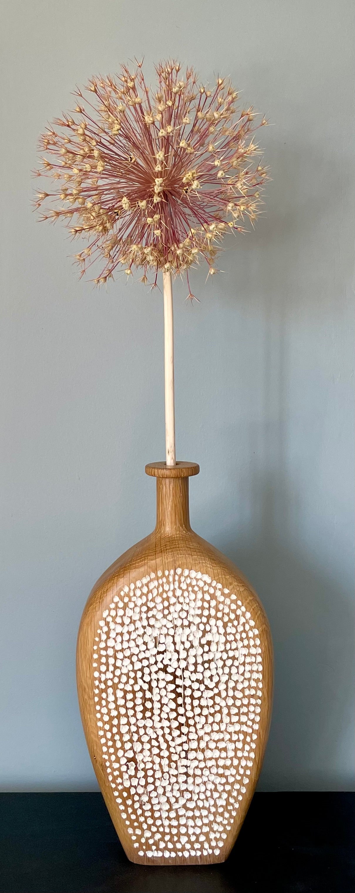Carved Oak Vessel 5 by Michael Slaney