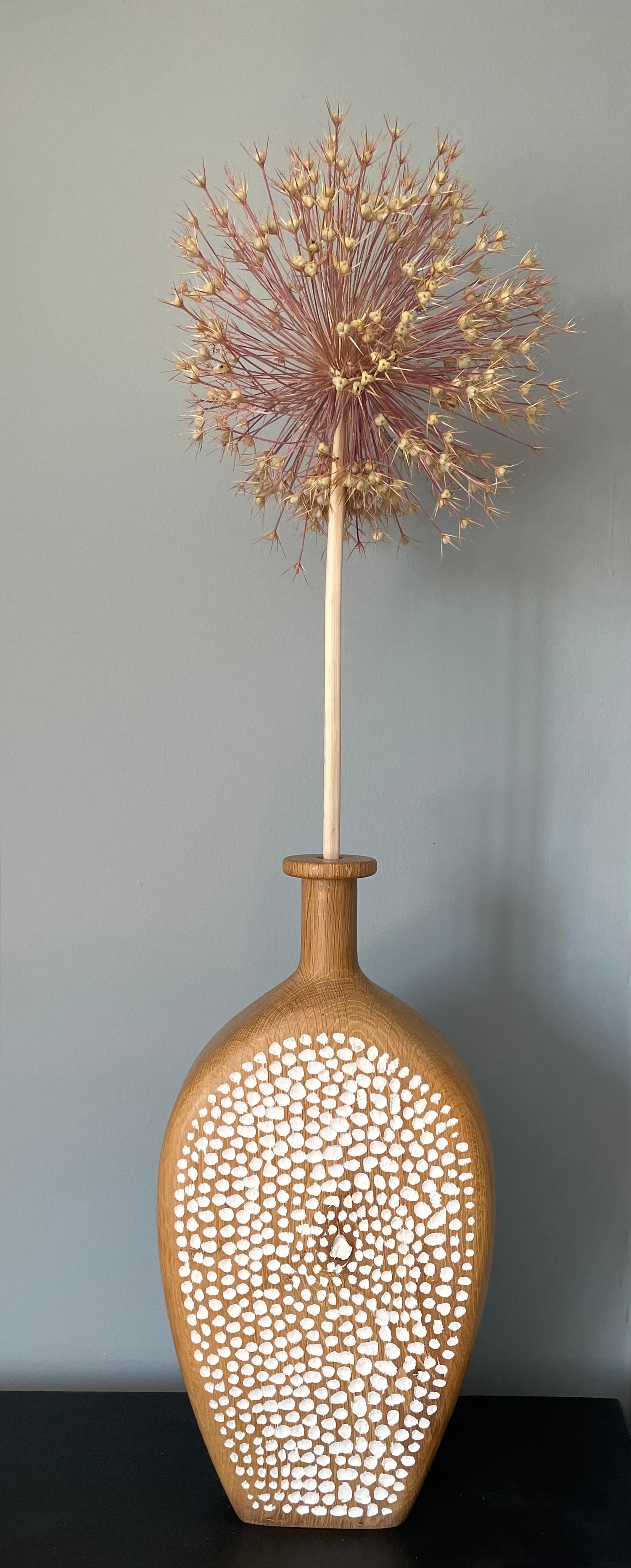 Carved Oak Vessel 5 by Michael Slaney