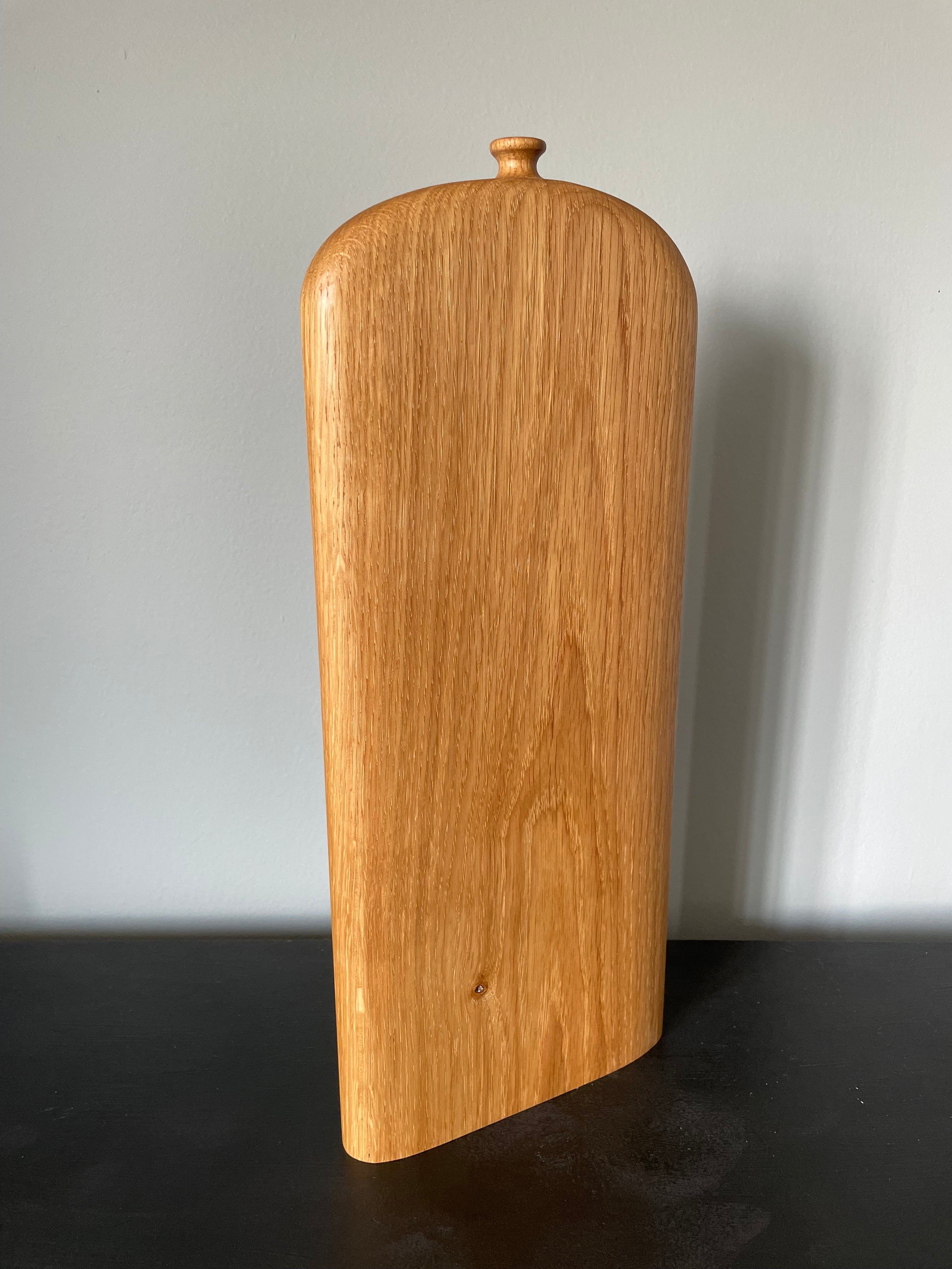 Carved Oak Vessel 15 by Michael Slaney