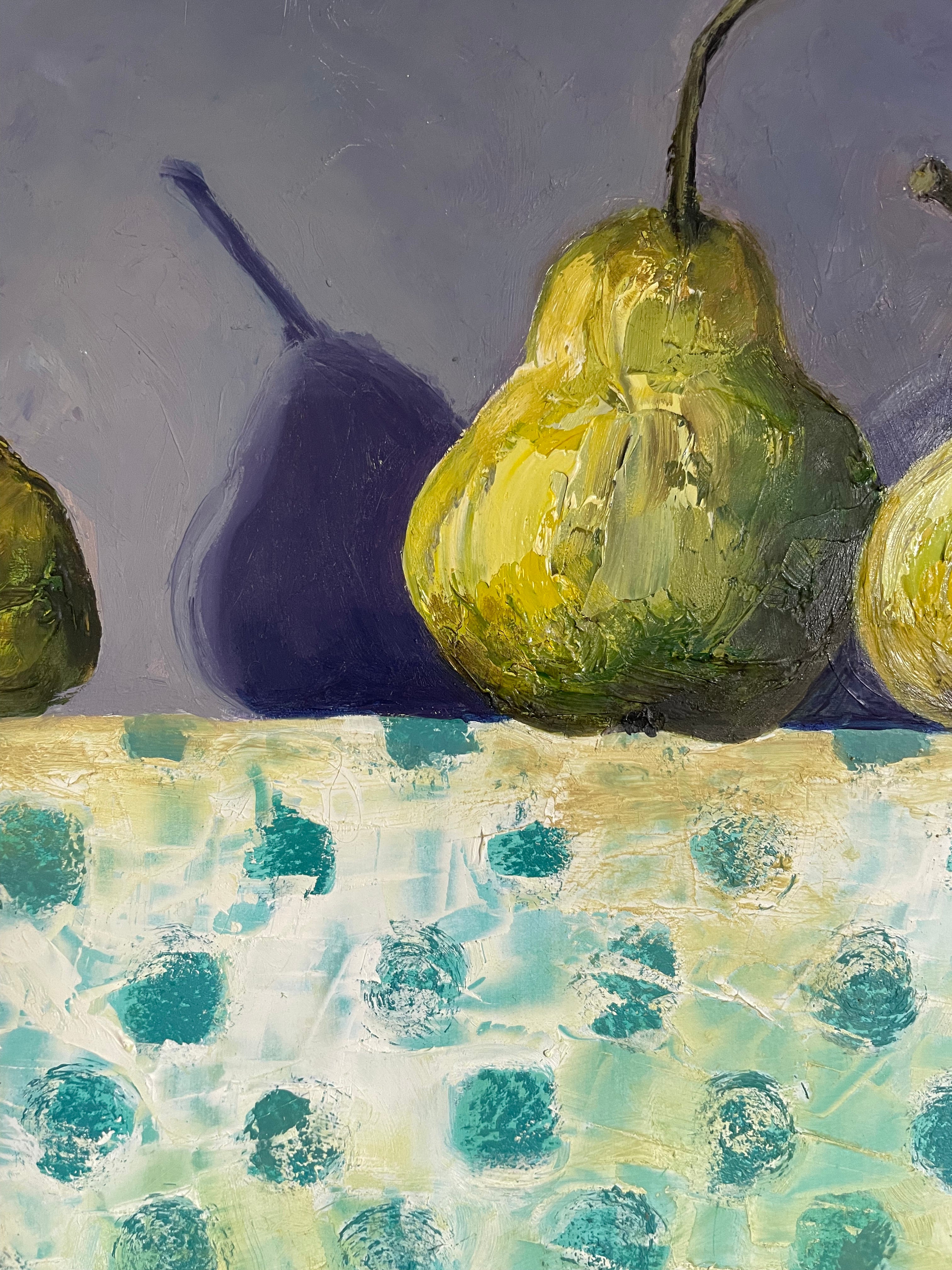 Tablecloth: Five Organic Pears